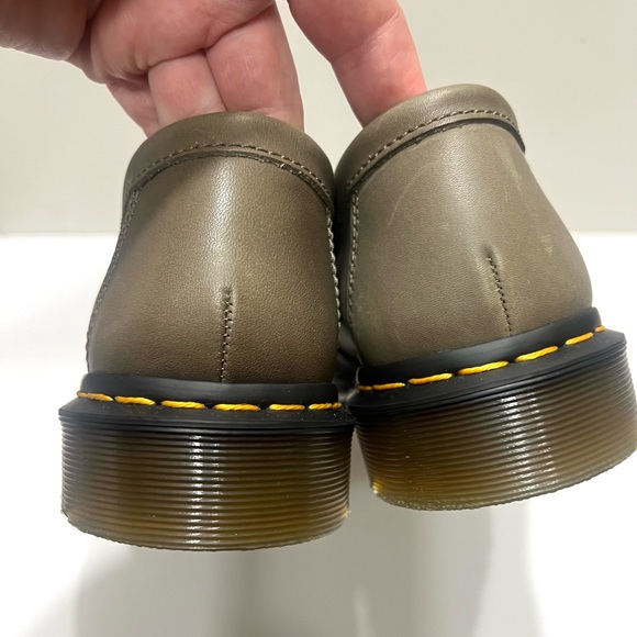 Dr. Martens Men’s Adrian YS Leather Tassel Loafer in Olive Green New - Picture 7 of 16